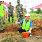 Wabup Sukirman Lakukan Peletakan Batu Pertama Koperasi Merah Putih