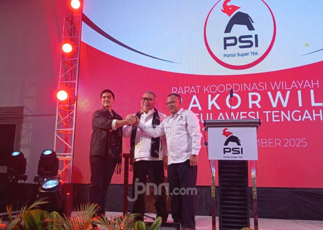 Kaesang Sapa Ketua DPW yang Ternyata Eks NasDem Saat Buka Rakorwil PSI Sulteng