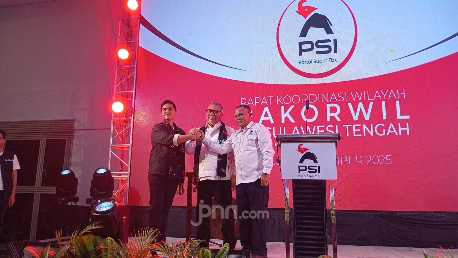 Kaesang Sapa Ketua DPW yang Ternyata Eks NasDem Saat Buka Rakorwil PSI Sulteng