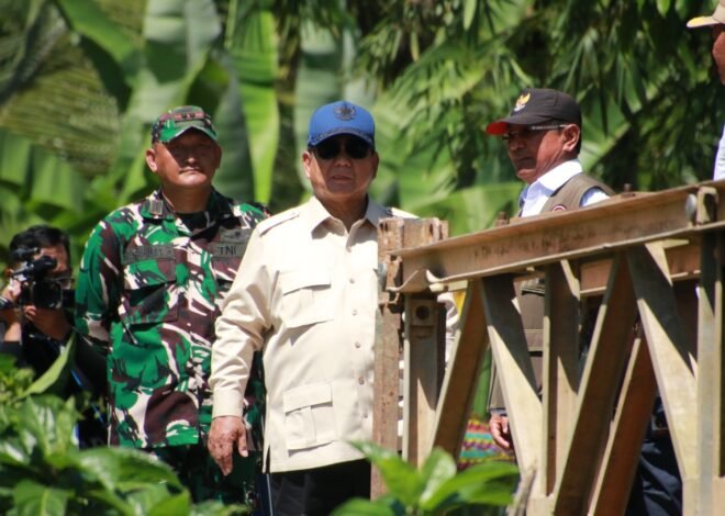 Jembatan Bailey Padang Mantuang Ditinjau Presiden, Sinergi TNI-Rakyat Diapresiasi