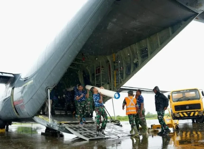 PLN Kirim Genset Tambahan via Hercules untuk Pulihkan Listrik Aceh Pasca Banjir