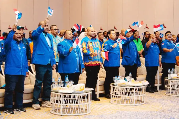 Rakerda 4 Provinsi, Gubernur Papua Puji Soliditas Partai Demokrat