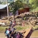 Rakit Darurat Ditumpangi Wakil Gubernur Aceh Terbalik Saat Seberangi Sungai