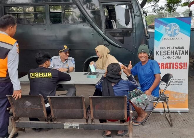 Pastikan Pengemudi Sehat Dan Laik Jalan, Jasa Raharja Karawang Gelar Cek Kesehatan Gratis