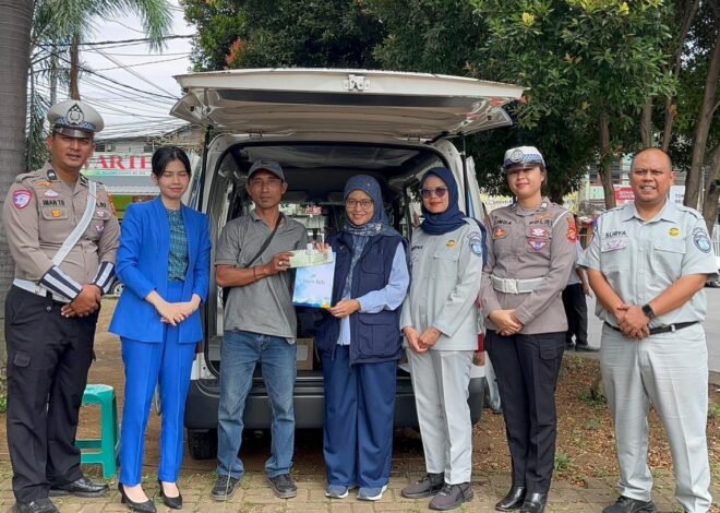 Jasa Raharja Kanwil Jawa Barat dan Mitra Terkait Gelar Operasi Gabungan di Kawasan Bojongsoang Kabupaten Bandung