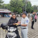 Jasa Raharja Singaraja Ikut Serta dalam Pelaksanaan Razia Gabungan di Taman Bung Karno Sukasada