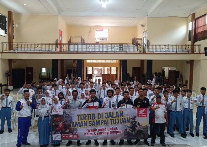 Jasa Raharja Cabang Malang Edukasi Keselamatan Lalu Lintas Lewat Safety Riding Bersama Honda
