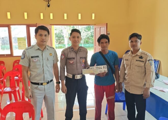 Tim Pembina Samsat Tanjung Selor Gelar Layanan SANJUNG di Desa Tanjung Agung