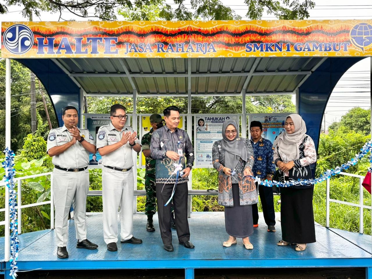 Halte di Gambut Telah Diresmikan, Jasa Raharja kalsel Perkuat keselamatan Transportasi