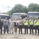 Pastikan Perlindungan dan Keselamatan Penumpang Angkutan Umum, Jasa Raharja NTB bersama Satlantas Polresta Mataram Kunjungi DAMRI