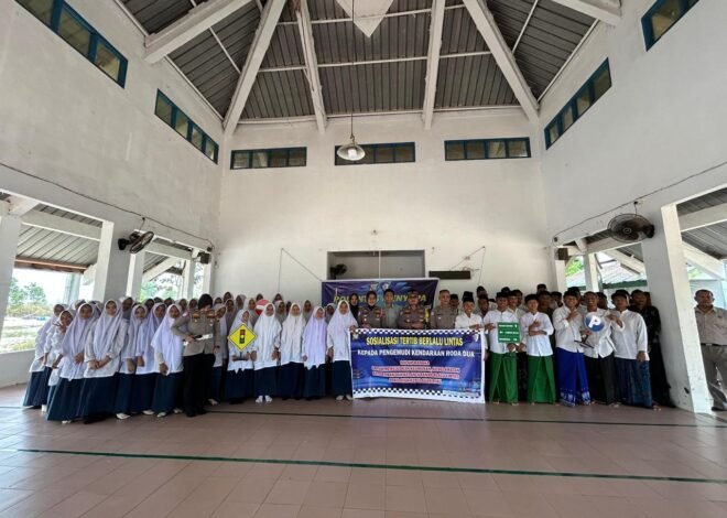 Jasa Raharja dan Ditlantas Polda Kepri Gelar Sosialisasi Keselamatan di Pondok Pesantren Darul Falah Batam