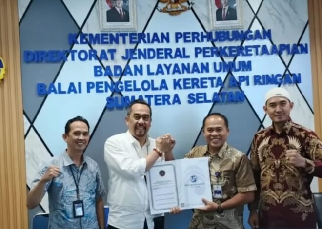 Jasaraharja Putera Hadirkan Perlindungan Asuransi bagi Penumpang LRT Sumatera Selatan