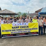 Jasa Raharja Cabang Tasikmalaya Laksanakan Ramp Check Armada Bus di Wilayah Kabupaten Garut