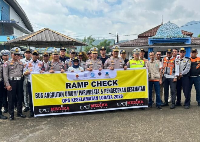 Jasa Raharja Cabang Tasikmalaya Laksanakan Ramp Check Armada Bus di Wilayah Kabupaten Garut