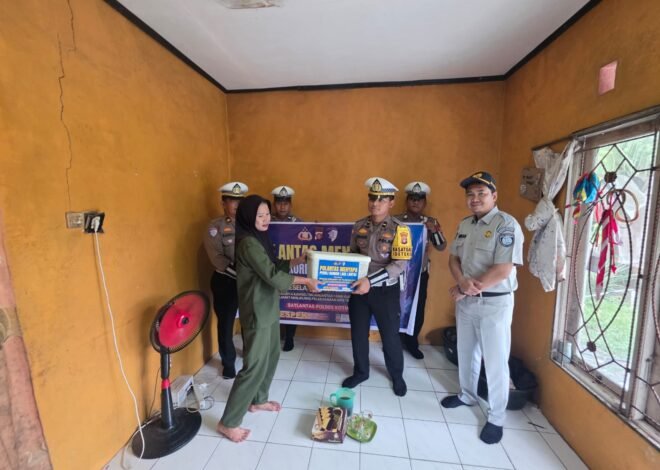 Jasa Raharja Kalteng dan Satlantas Kotim Laksanakan Polantas Menyapa untuk Korban Kecelakaan Lalu Lintas