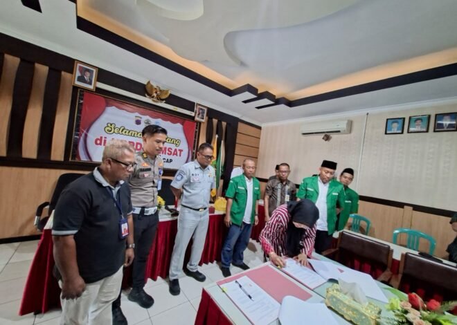 Jasa Raharja Purwokerto dan Tim Pembina Samsat Cilacap Gandeng Pemuda Ansor dan Koperasi Merah Putih dalam Program Samsat Budiman