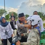 Jasa Raharja dan Ditlantas Polda Kepri Himbau Keselamatan Berlalu Lintas selama Ramadhan dengan Berbagi Takjil dan Helm di Simpang Summerland