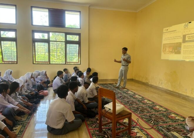 Selamat di Jalan Dimulai dari Pelajar : Jasa Raharja Cabang Mamuju Gelar Safety Campaign di SMKN Sulbar Marasa