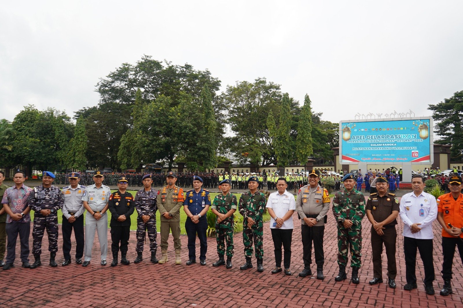 Sinergi Lintas Sektoral, Kepala Jasa Raharja Sulsel Hadiri Apel Gelar Pasukan Operasi Ketupat 2026
