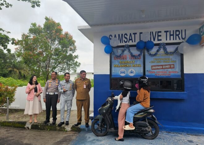 Samsat Drive Thru Resmi Diluncurkan di Palangka Raya, Layanan Pajak Kendaraan Kini Lebih Cepat dan Praktis