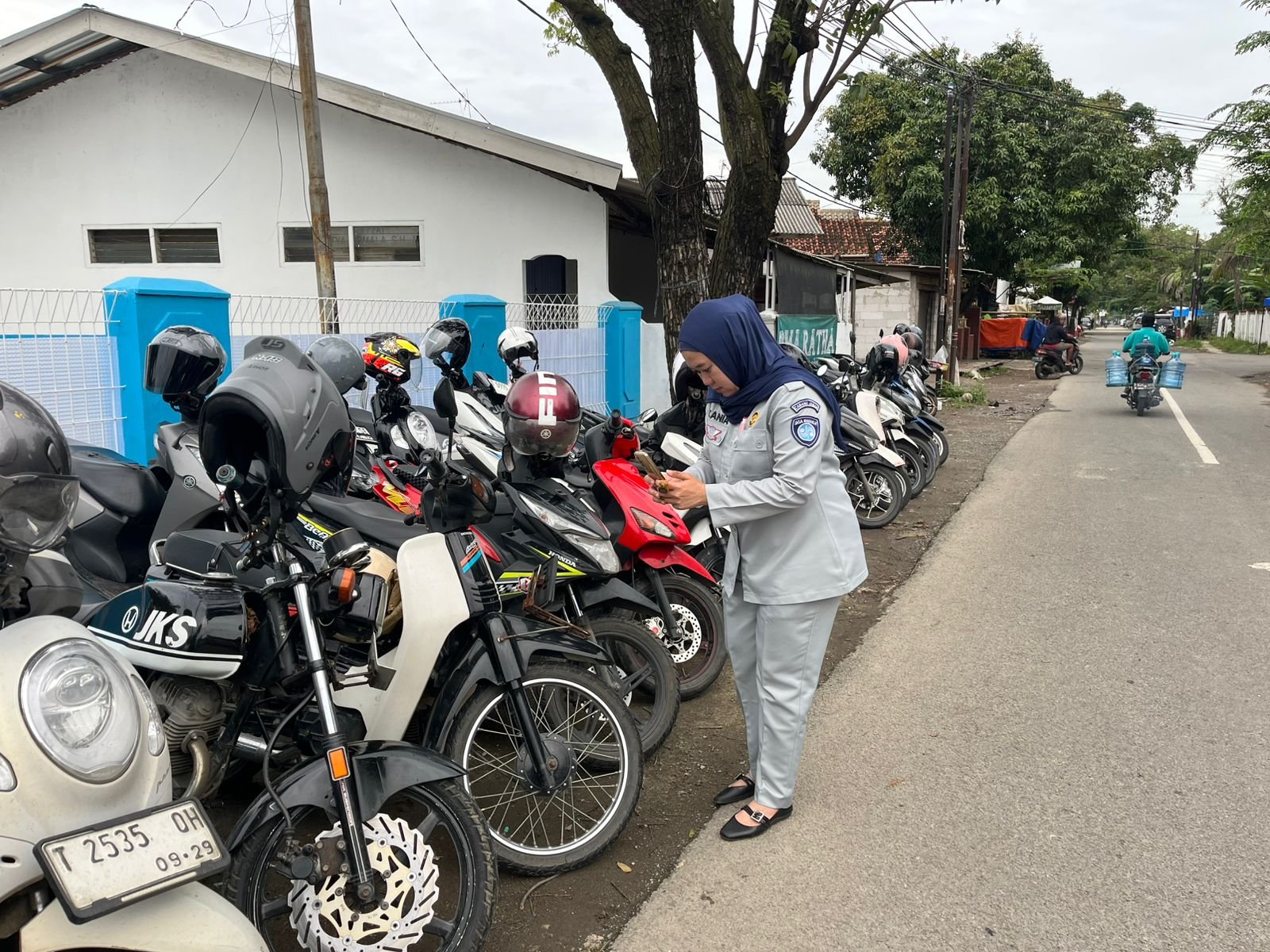 Jasa Raharja Karawang Melaksanakan Pendataan Kendaraan Bersama Mitra Terkait