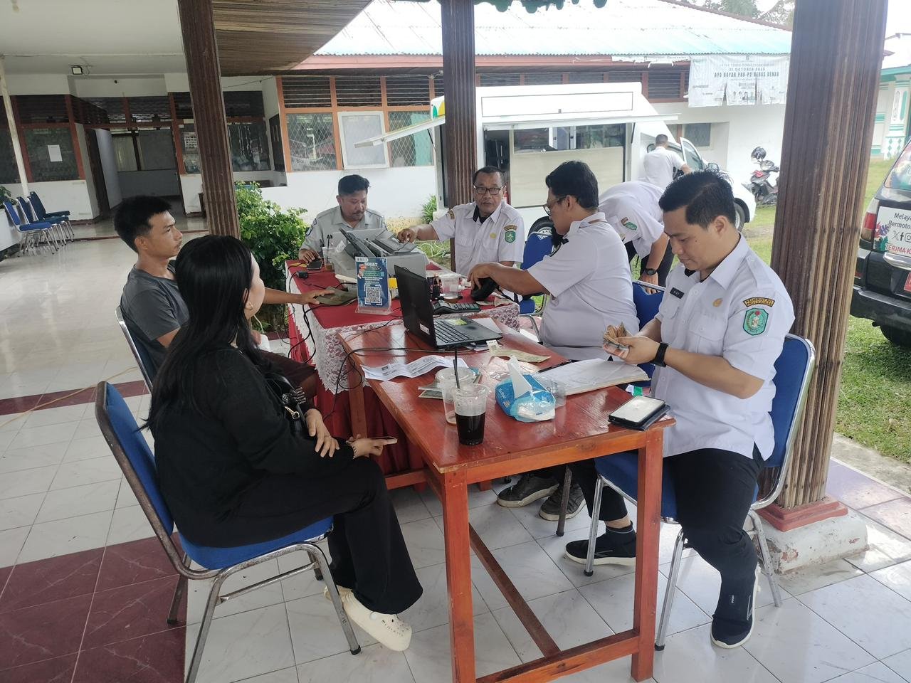 Samsat GOKATAN Hadir di Kecamatan Sepauk, Permudah Masyarakat dalam Akses Pelayanan Kesamsatan