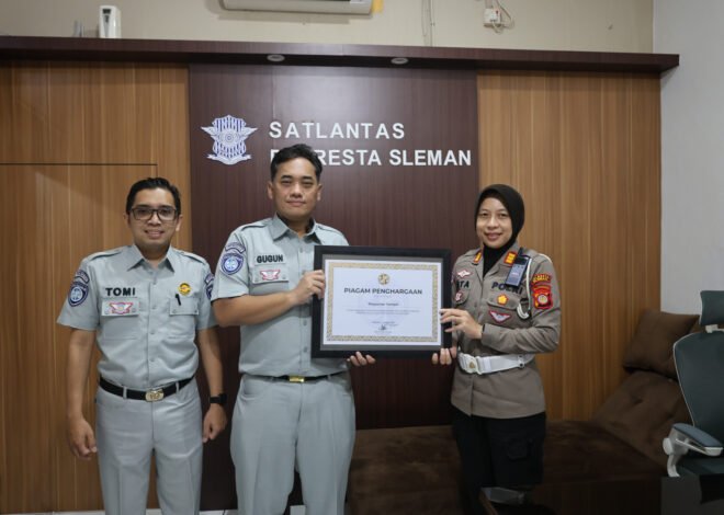 Posyanter Tempel Dinilai Sukses, Jasa Raharja Berikan Penghargaan kepada Polres Sleman