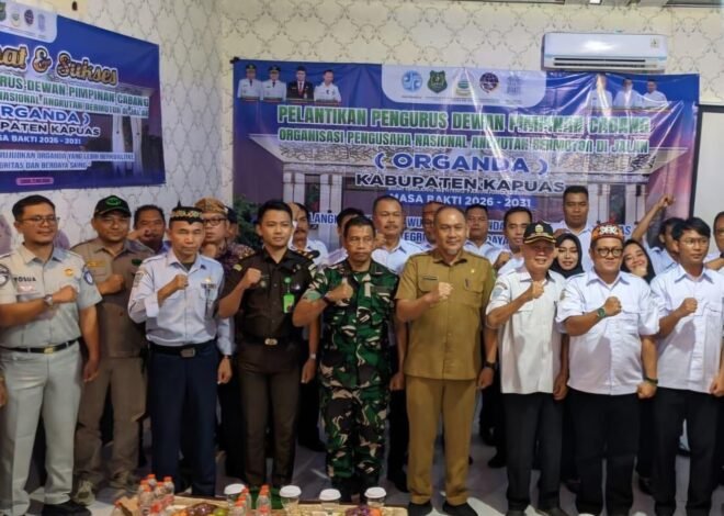 Organda Kapuas Resmi Dilantik, Jasa Raharja Kalteng Dorong Penguatan Keselamatan Transportasi Umum