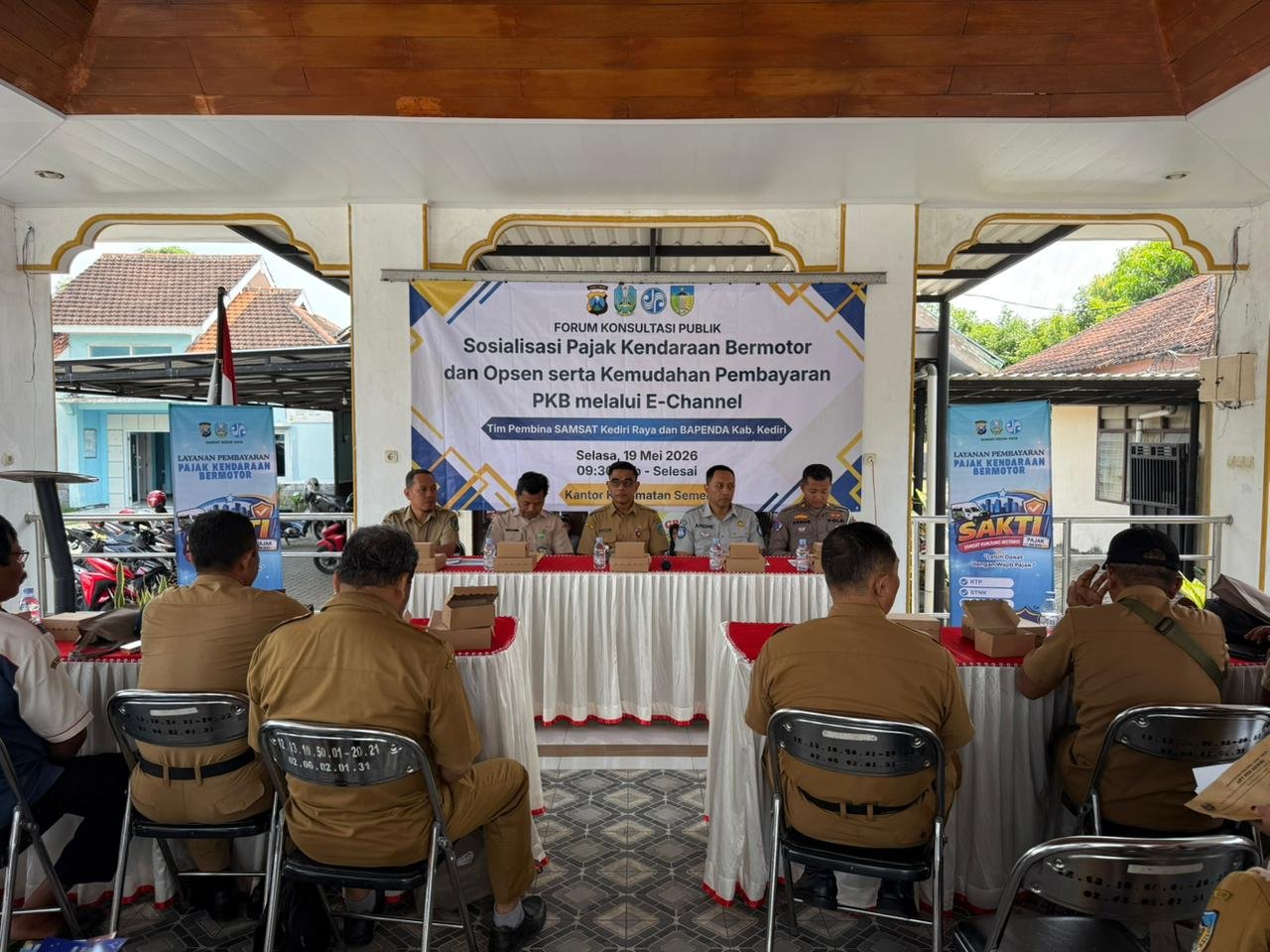 Samsat Kediri Kota Sosialisasikan Opsen PKB dan Kemudahan Pembayaran PKB Melalui E Channel