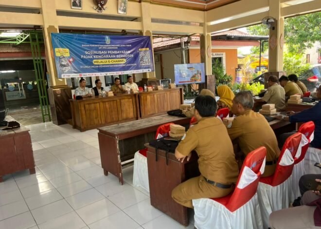Jasa RaharjaBojonegoro Sosialisasikan Pembayaran Pajak Kendaraan Bermotor Melalui E-Channel di Lingkungan Pemerintah Kabupaten Lamongan