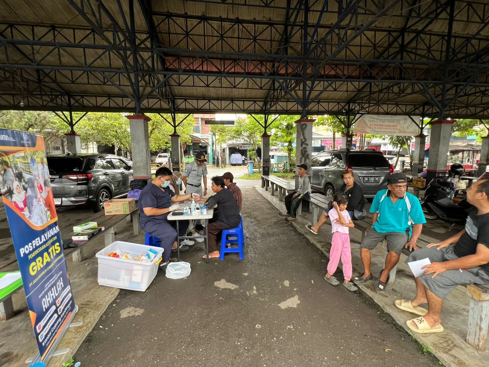 PT Jasa Raharja Cabang Kandangan Gelar Pengobatan Gratis di Terminal Kota Kandangan