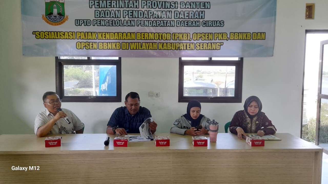 Jasa Raharja Kanwil Banten Turut Berpartisipasi dalam Sosialisasi Opsen PKB dan BBNKB dan Aplikasi Samsat Digital di Kabupaten Serang