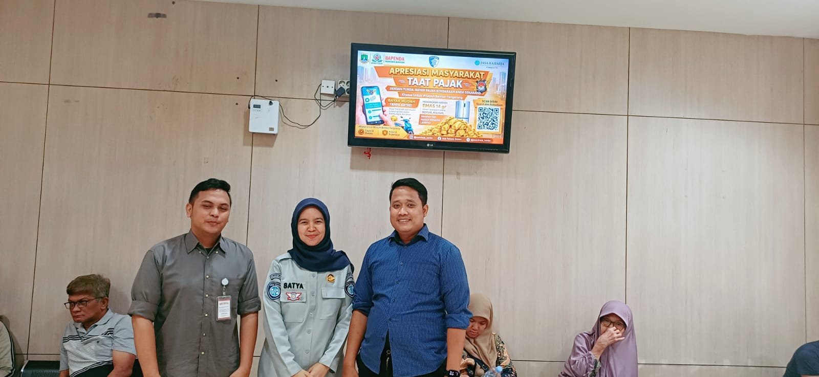 Ajak Masyarakat Tertib Pajak Video Jasa Raharja ” Gebyar Emas” Tayang di Ruang Tunggu RS