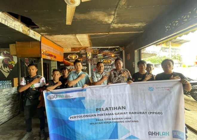 Tingkatkan Kesadaran Keselamatan Berkendara Jasa Raharja Cabang Sintang Selenggarakan Pelatihan Pertama Gawat Darurat Bersama Komunitas Motor
