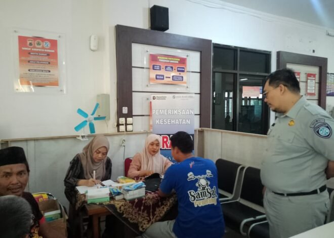 Jasa Raharja Cabang Pati Gelar Layanan Kesehatan Gratis melalui MUKL di Samsat Rembang