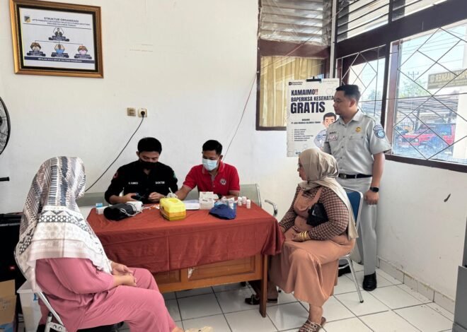 Apresiasi Para Wajib Pajak, Jasa Raharja Sulawesi Tengah Gelar Pelayanan Kesehatan Gratis di Samsat Parigi Moutong