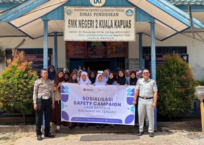 Cegah Kecelakaan Sejak Dini, Jasa Raharja Bersama Polres Kapuas Edukasi Pelajar Menjadi Pelopor Keselamatan
