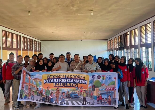 Bersama Polres Tolitoli, Jasa Raharja Sulawesi Tengah Edukasi Siswa SMK Negeri 1 Galang Tolitoli