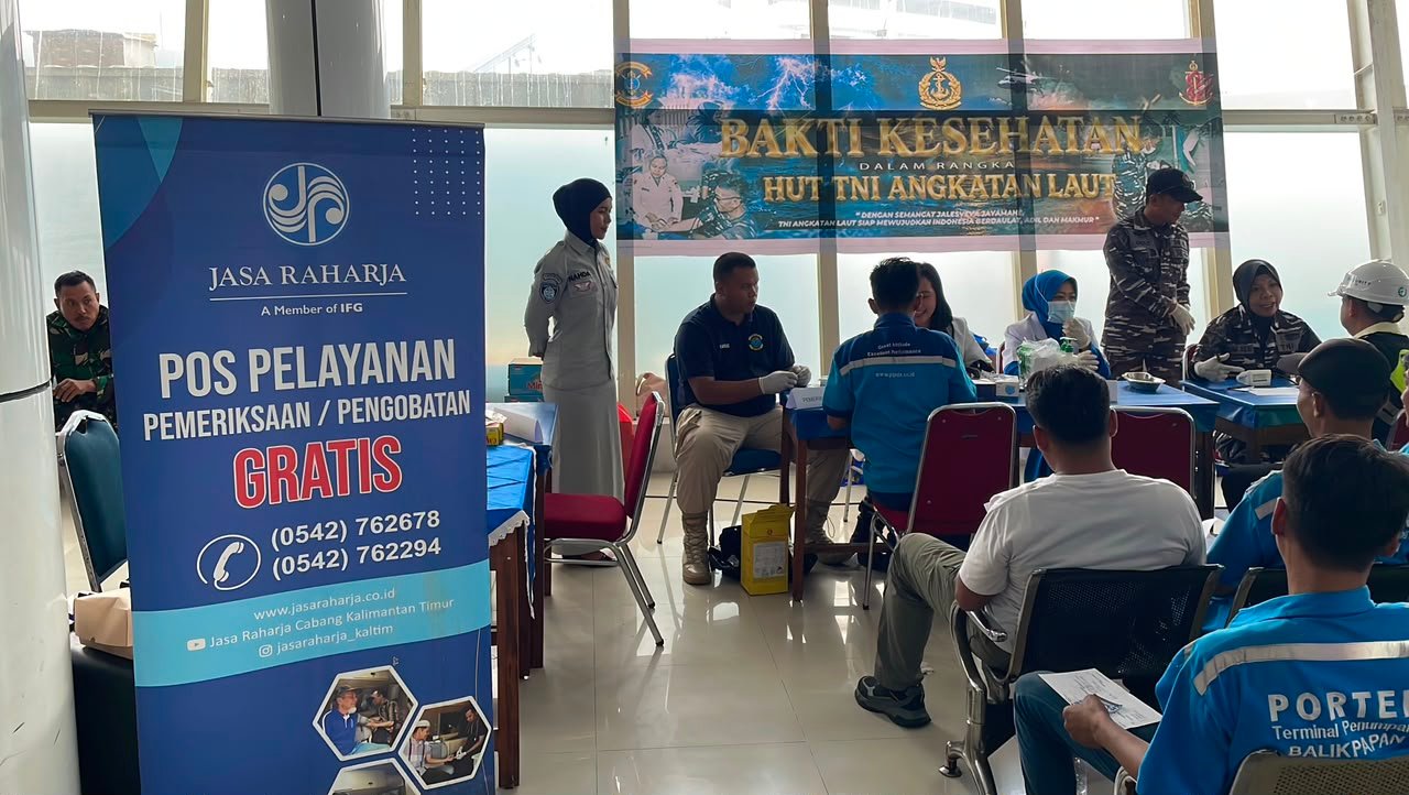 Semarak HUT TNI AL, PT Jasa Raharja (Persero) Kanwil Kalimantan Timur Hadirkan MUKL dan PPGD untuk Mendukung Keselamatan Transportasi