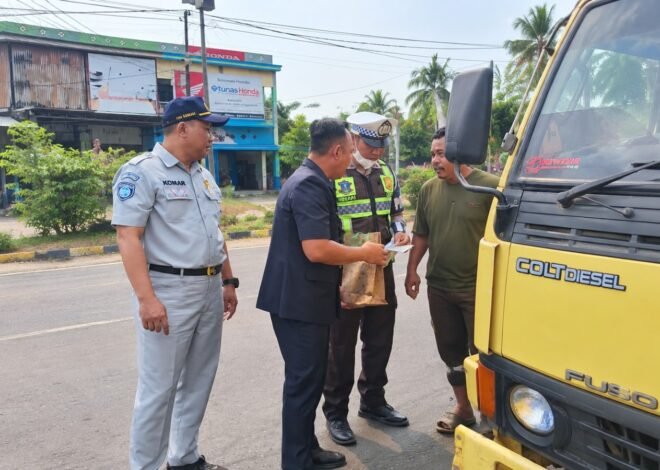 Jasa Raharja Dan Polres Banyuasin Gelar Operasi Gabungan Untuk Tingkatkan Tertib Berlalu Lintas Di Banyuasin