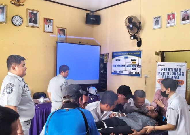 Wujudkan Masyarakat Tanggap dan Sigap, Jasa Raharja Cabang Singkawang Laksanakan PPGD di Desa Lumbang, Kecamatan Sambas